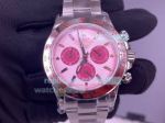 NOOB Factory Rolex Cosmograph Daytona Replica Watch Stainless Steel Pink Dial